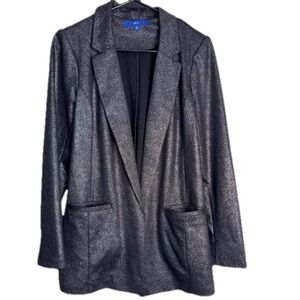 Apt. 9 Black and Silver Blazer Size M NWT